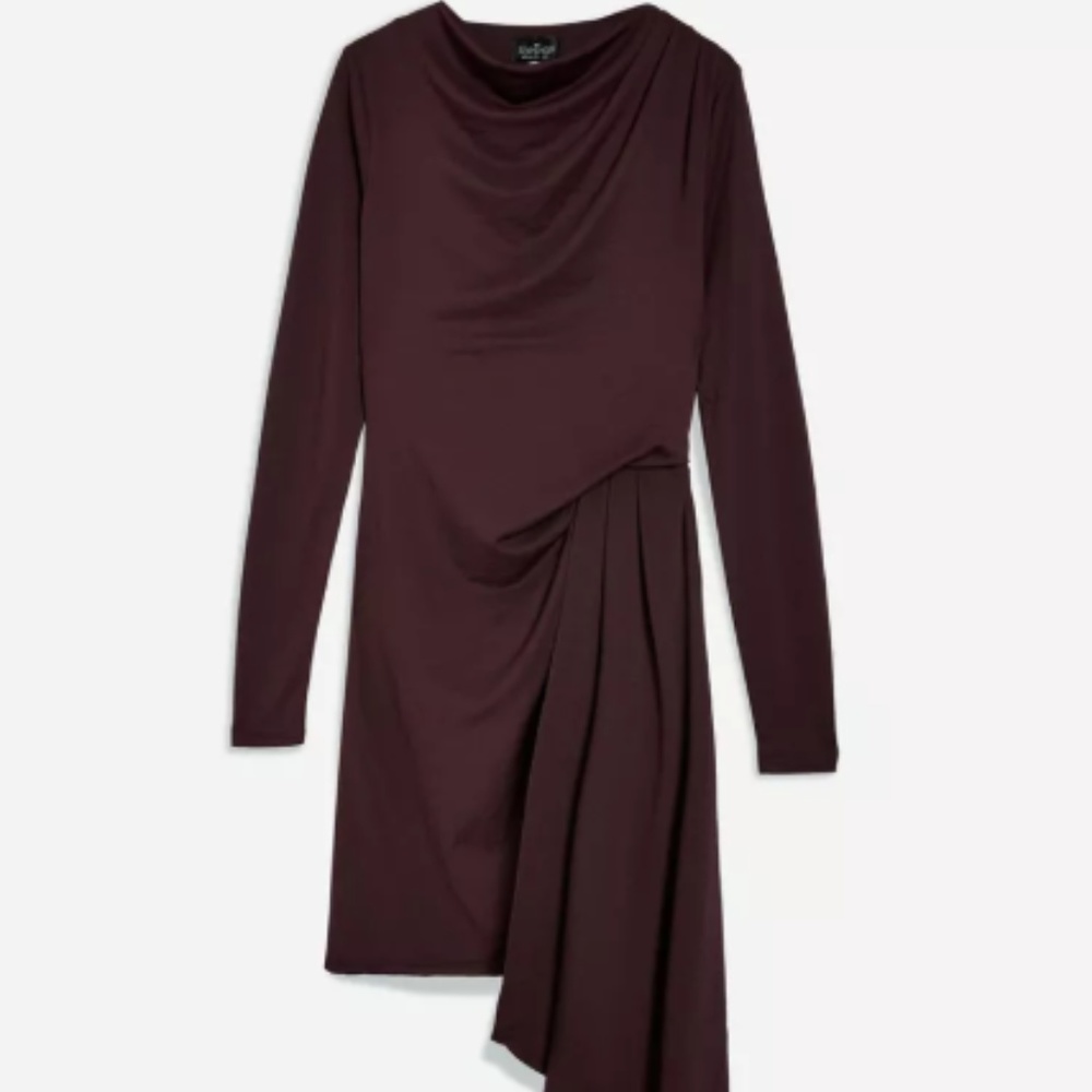 TOPSHOP tall asymmetric hem dress